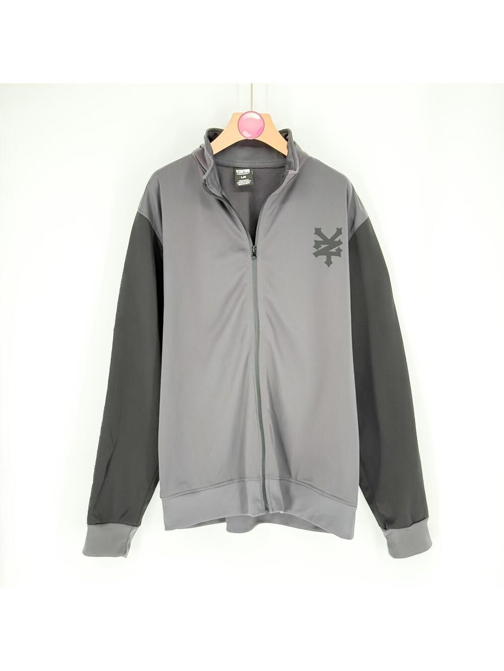 Zoo York‎ Unbreakable Full Zip Jacket Gray Streetwear Skatewear Y2K Size Large